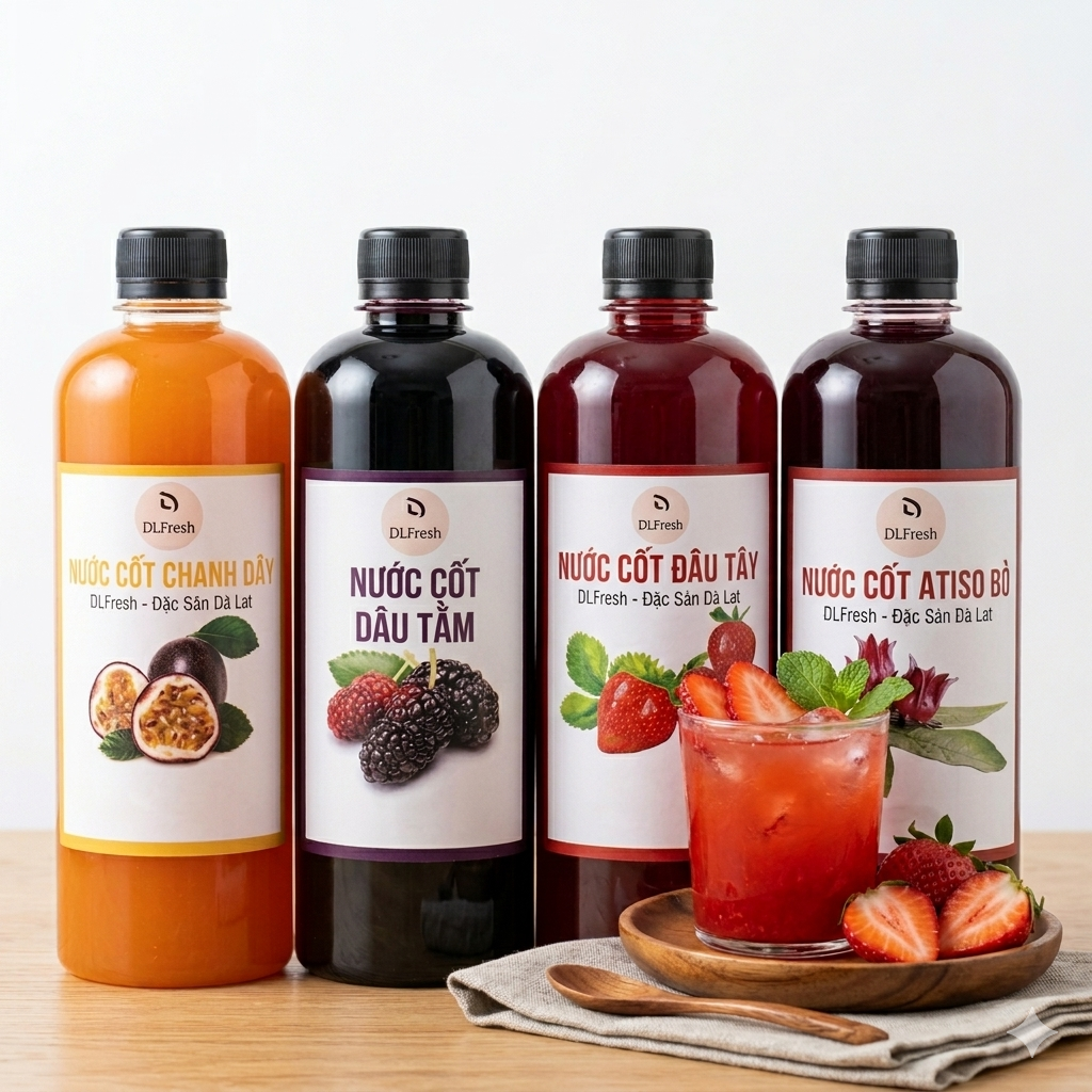 Nước Cốt Atiso Đỏ DLFresh 500ml | Đặc Sản Đà Lạt - Ảnh 3