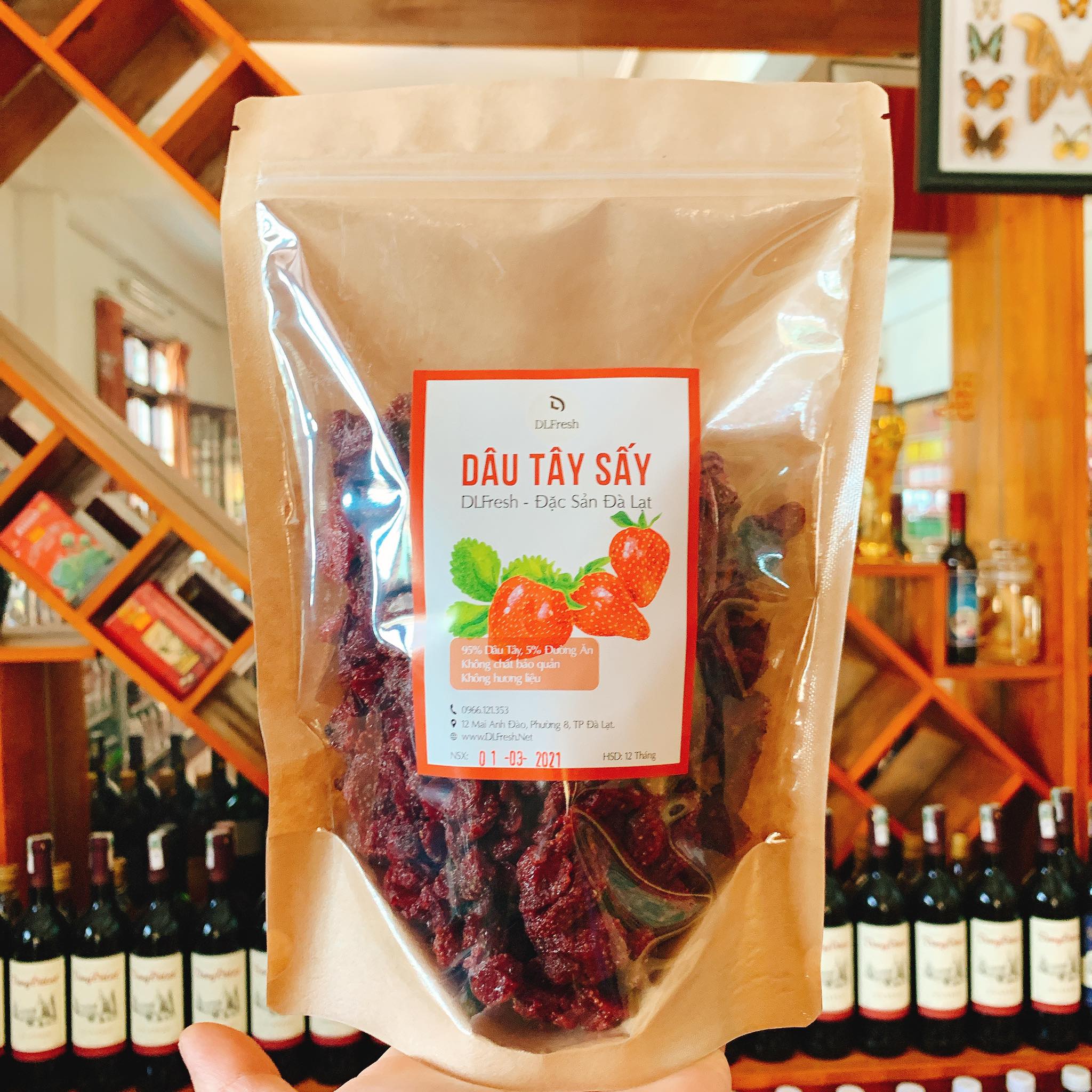 DÂU TÂY SẤY DLFRESH Thích Hợp Ăn Kiêng Giảm Cân 200g - Ảnh 2