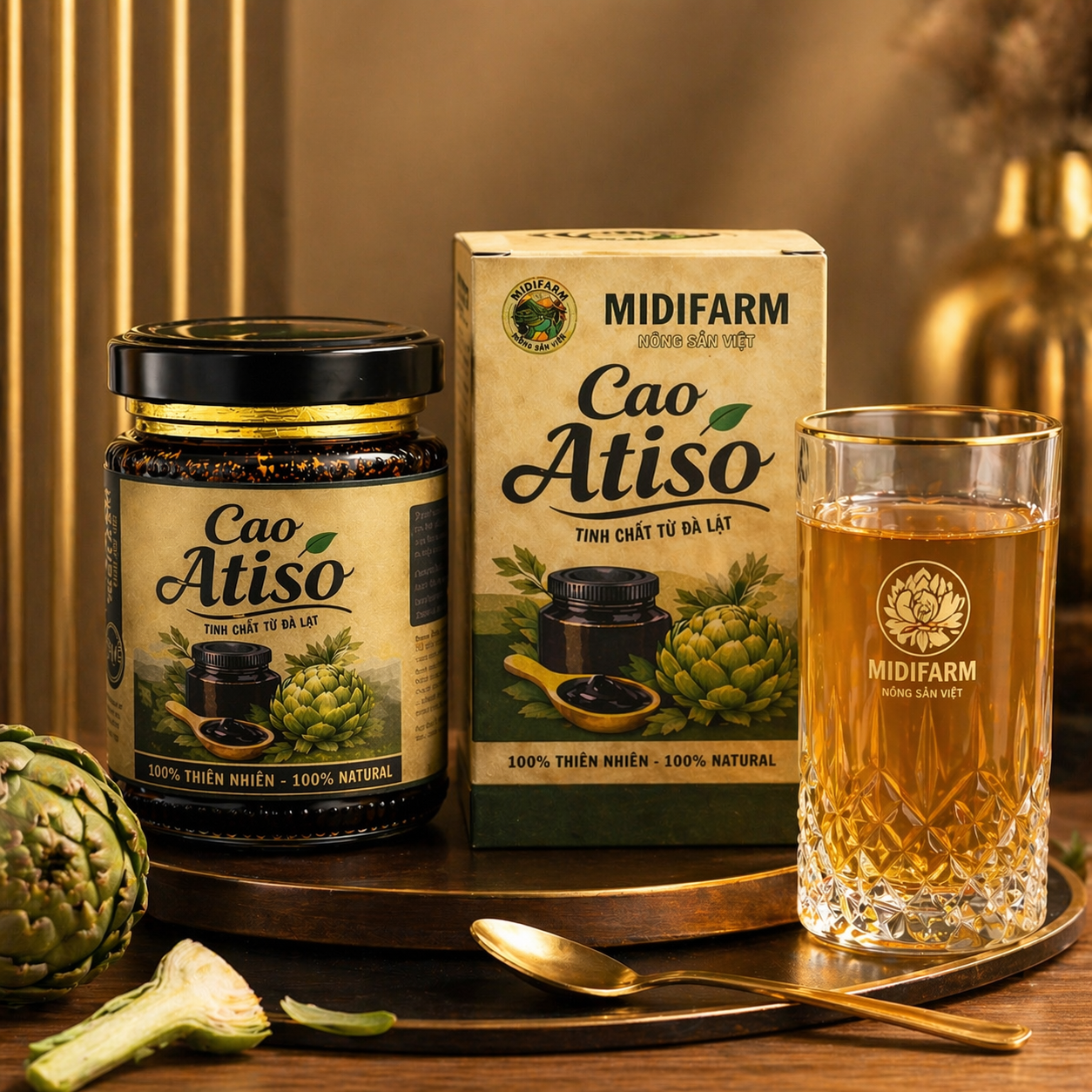 Cao Atiso MidiFarm Hũ Thủy Tinh 150g – Cao Atiso Đà Lạt Chính Hãng | DLFresh - Ảnh 2