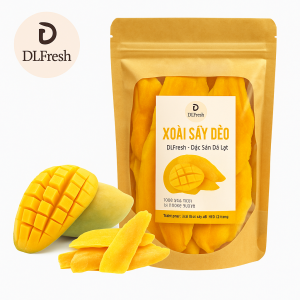 Xoài Sấy Dẻo DLFresh Đặc Sản Đà Lạt Túi 500g